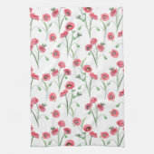 Waterverf Poppy Field Keuken Handdoek (Verticaal)