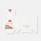 Waterverf Poppy Flower Wedding Favor Boxes Bedankdoosjes (Uitgevouwen)