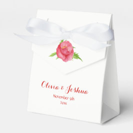 Waterverf Poppy Flower Wedding Favor Boxes Bedankdoosjes