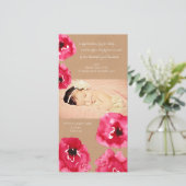 Waterverf Poppy Flowers Baby Meisje Bedankt Card (Staand voorkant)