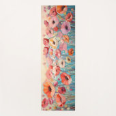 Waterverf Poppy Flowers Field Meditatie Yogamat (Voorkant)