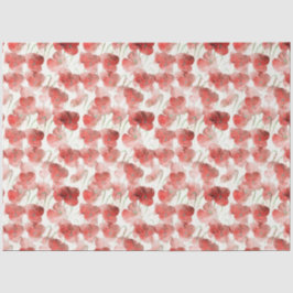 Waterverf Poppy Flowers Patroondepagina Tissuepapier