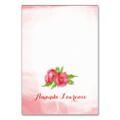 Waterverf Poppy gepersonaliseerde plaats kaarten (Voorkant)