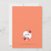 Waterverf Poppy op Desert Flower Pink Kaart (Achterkant)