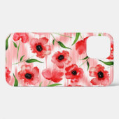 Waterverf: Poppy pioen ikat. Case-Mate iPhone Case (Achterkant (horizontaal))
