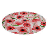 Waterverf: Poppy pioen ikat. Snijplank (Hoek)