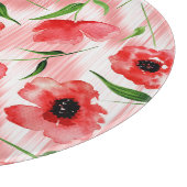 Waterverf: Poppy pioen ikat. Snijplank (Hoek)