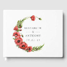 Waterverf Poppy Rustic Country Wedding