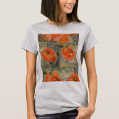 Waterverf Poppy T-shirt (Voorkant)