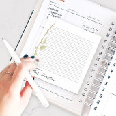 Waterverf Poppy Teacher Gift Notitieblok