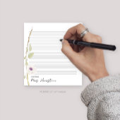 Waterverf Poppy Teacher Gift Notitieblok