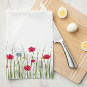 Waterverf Poppy Theedoek (Quarter Fold)