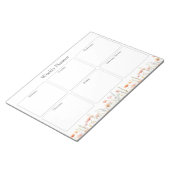 Waterverf Poppy Wildflower Bloemen weekplanner Notitieblok (Schuin)