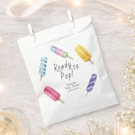 Waterverf Popsicle Baby shower Bedankzakje