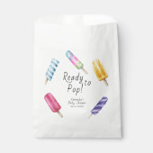 Waterverf Popsicle-Baby shower Bedankzakje (Voorkant)