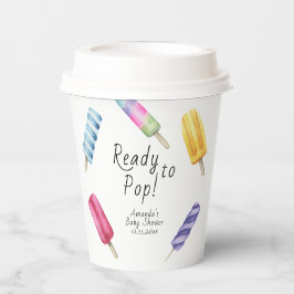 Waterverf Popsicle-Baby shower Papieren Bekers