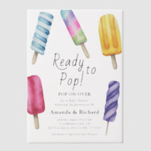 Waterverf Popsicle Baby shower