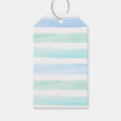 Waterverf Popsicle Blue Boy Birthday Cadeaulabel (Achterkant)