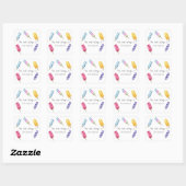 Waterverf Popsicle Dit boek is van Vierkante Sticker (Vel)