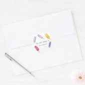 Waterverf Popsicle Dit boek is van Vierkante Sticker (Envelop)