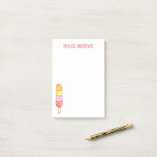 Waterverf Popsicle Post-it notities Post-it® Notes (Op bureau)