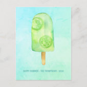 Waterverf Popsicle Summer Greeting Feestdagenkaart (Voorkant)