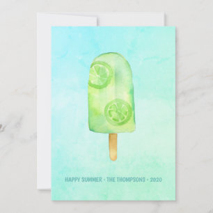 Waterverf Popsicle Summer Greeting Kaart