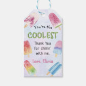 Waterverf Popsicle Verjaardag Bedankt Cadeau Label Cadeaulabel (Voorkant)