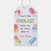 Waterverf Popsicle Verjaardag Bedankt Cadeau Label Cadeaulabel (Achterkant)