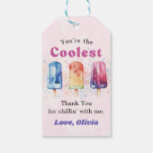 Waterverf Popsicle verjaardagscadeau Labels Cadeaulabel (Achterkant)