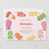 Waterverf Popsicle Zomdag Kaart (Voorkant)