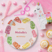 Waterverf Popsicle Zomdag Papieren Bordje (Feest)