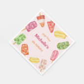 Waterverf Popsicle Zomdag Servet (Hoek)