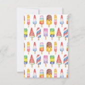 Waterverf Popsicles Bedankkaart (Achterkant)