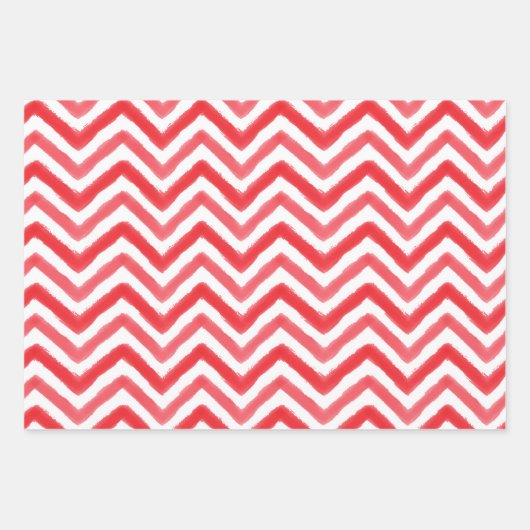 Waterverf Popsicles Chevron Inpakpapier Vel (Voorkant 3)