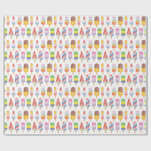 Waterverf Popsicles die papier verpakken (Vlak)