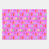 Waterverf Popsicles handbediende regenboog Inpakpapier Vel (Voorkant 3)