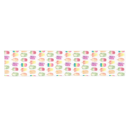 Waterverf Popsicles Korte Tafelloper (Horizontaal)