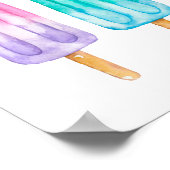 Waterverf Popsicles Poster (Hoek)