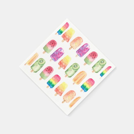 Waterverf Popsicles Servet (Hoek)