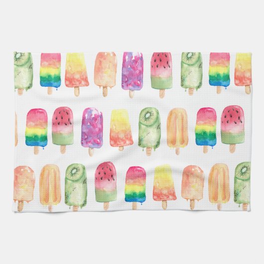 Waterverf Popsicles Theedoek (Horizontaal)