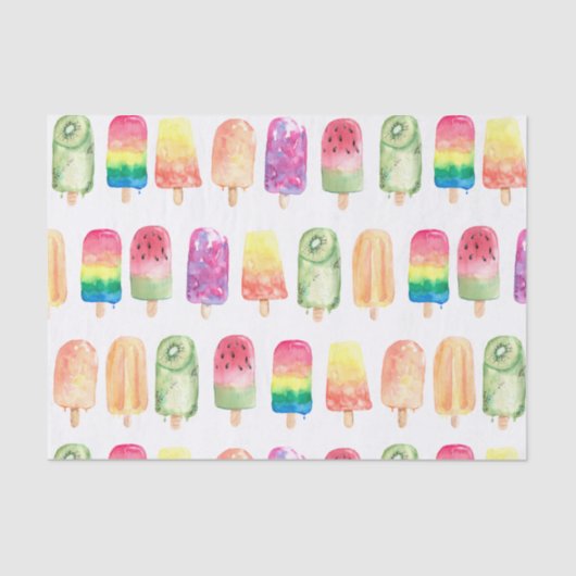 Waterverf Popsicles Tissuepapier (Voorkant)