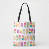 Waterverf Popsicles Tote Bag (Voorkant)
