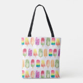 Waterverf Popsicles Tote Bag (Achterkant)