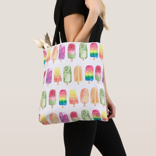 Waterverf Popsicles Tote Bag (Dichtbij)