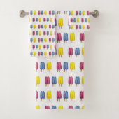 Waterverf Popsicles Twin Pop Ice Lollies Summer Bad Handdoek (Insitu)