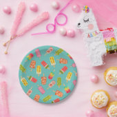 Waterverf Popsicles Zomerfeest Papieren Bordje (Feest)