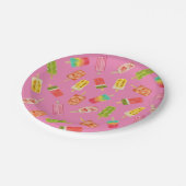 Waterverf Popsicles Zomerfeest Papieren Bordje (Gekanteld)