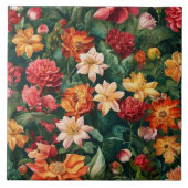 Waterverf  Populair Bloemen Collectie Tegeltje (Voorkant)