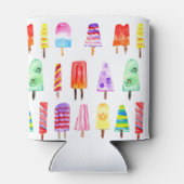 Waterverf Populaire ijsberen gepersonaliseerd Blikjeskoeler (Achterkant)